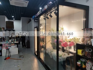 重慶合川20立方小型玻璃花房冷庫安裝案例